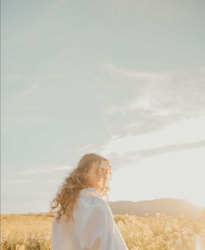 Me running through a field.